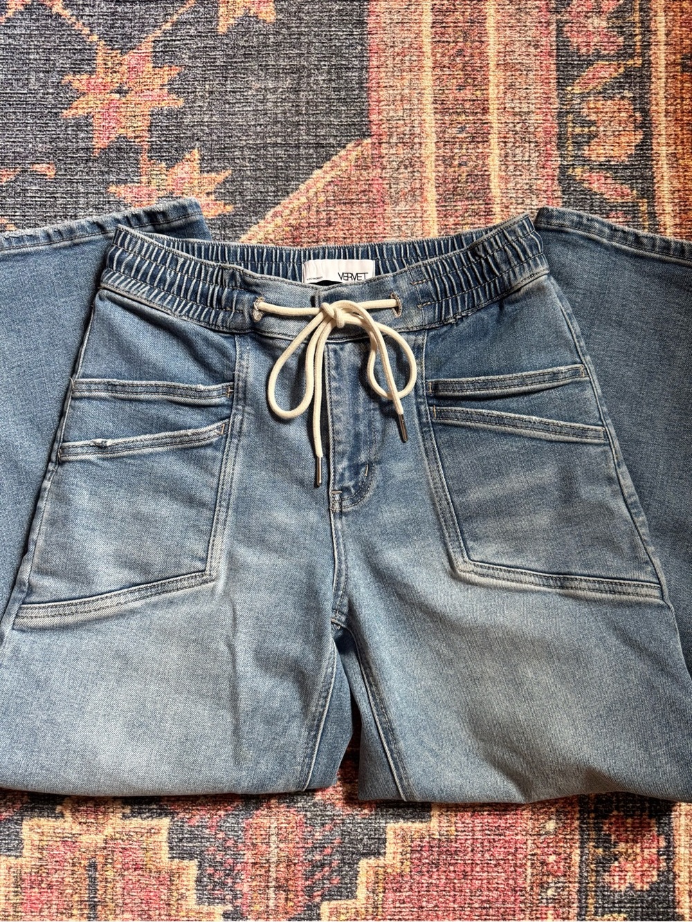 Vervet wide leg drawstring jeans - Picture 5 of 8